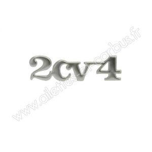 Monogramme 2cv4 chromé