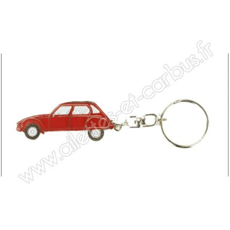 Porte clés Citroën Dyane rouge