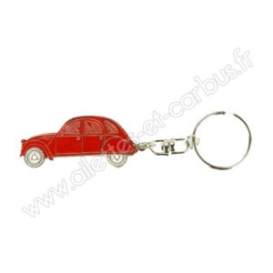 Porte clés Citroën 2cv rouge